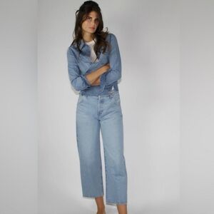 NWT Daily Blue MANTRA Barrel Leg Jeans in Lake Size 29